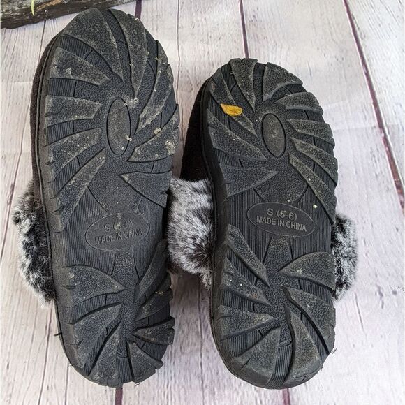 Van Heusen Jessica Premium Memory Foam Fur Scuff Slippers - Picture 6 of 10
